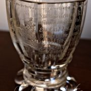 Граненый бокал ,бидермейер, середина 19-го века.