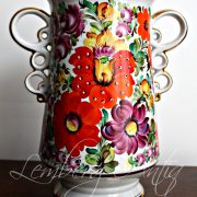 Ваза ручная роспись.