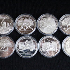 Комплект срібних медалей 999 проба