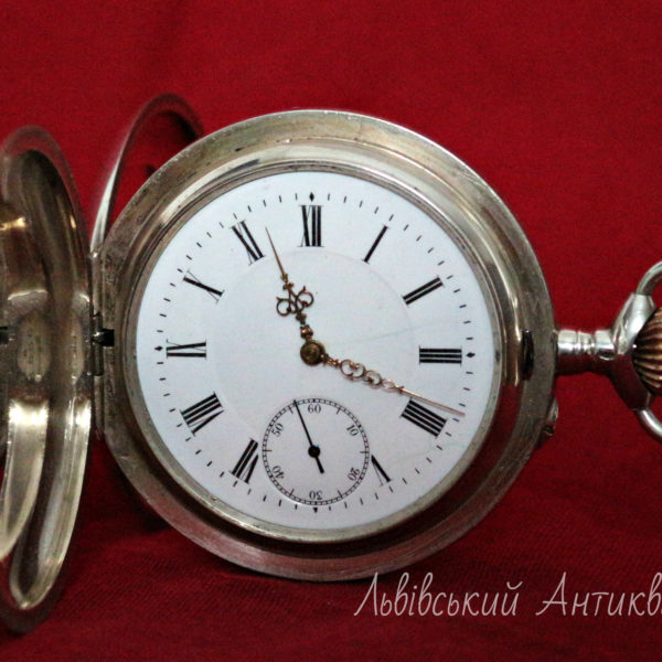 Старинные карманные часы, серебро