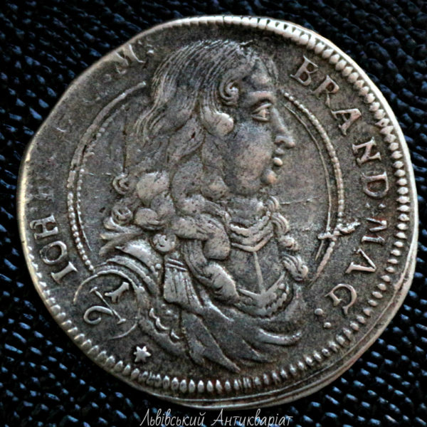 1/6 талера 1677 ,Иоганна Фридриха