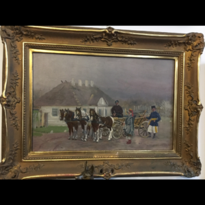 Obraz. Malarz Stanisław Masłowski 1891rok